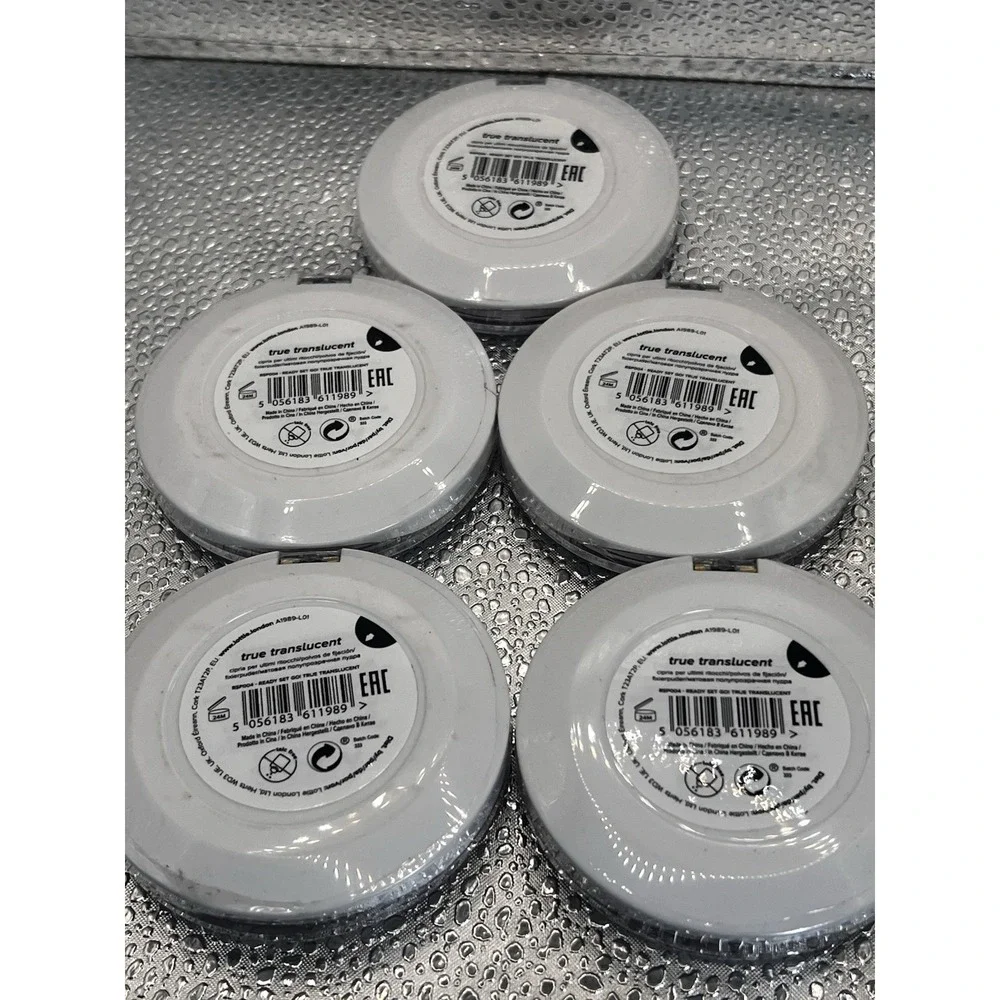 Lot Of 5 Lottie‎ London Ready Set Go Pressed Powder, True Translucent